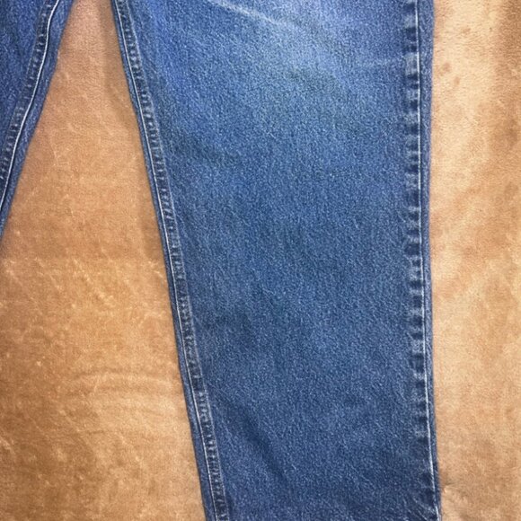 Vtg Carhartt Men 46 x 32 Denim Relaxed Fit Work 5 Pocket Jeans‎ Pants (S) - Picture 2 of 12